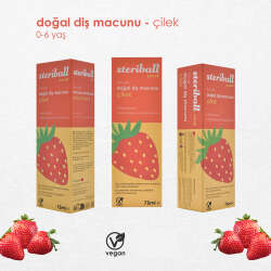 Steriball Çocuk Doğal Diş Macunu Çilek 75 ml - 5