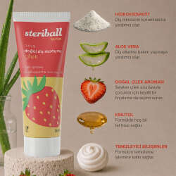 Steriball Çocuk Doğal Diş Macunu Çilek 75 ml - 5