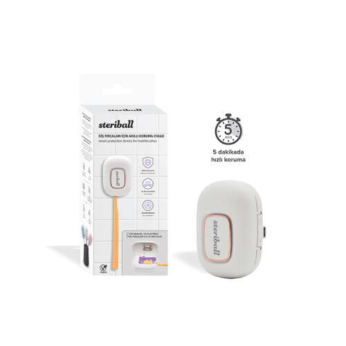 Steriball Diş Fırçaları için Akıllı Koruma Cihazı - Beyaz - Steriball