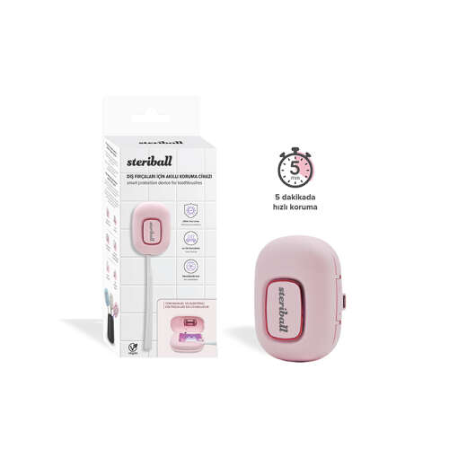 Steriball Diş Fırçaları için Akıllı Koruma Cihazı - Pembe - Steriball