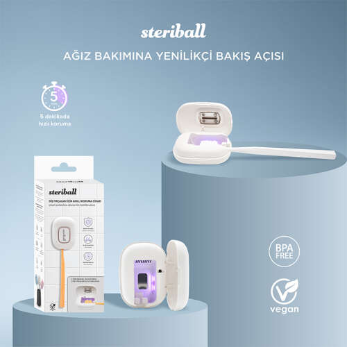 Steriball Diş Fırçaları için Akıllı Koruma Cihazı - Pembe - 5