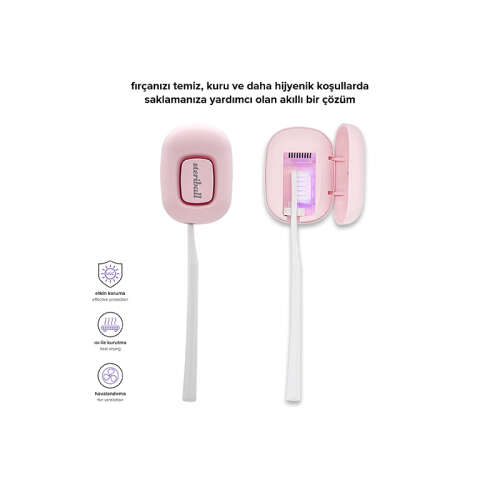 Steriball Diş Fırçaları için Akıllı Koruma Cihazı - Pembe - 3
