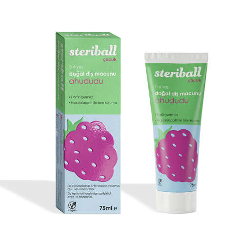 Steriball Doğal Diş Macunu 75 ml - Ahududu - Steriball