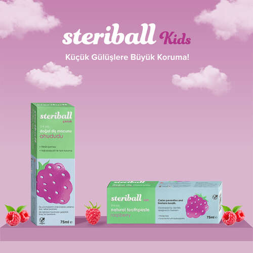 Steriball Doğal Diş Macunu 75 ml - Ahududu - 3
