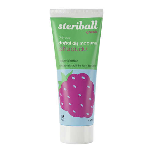 Steriball Doğal Diş Macunu 75 ml - Ahududu - Steriball