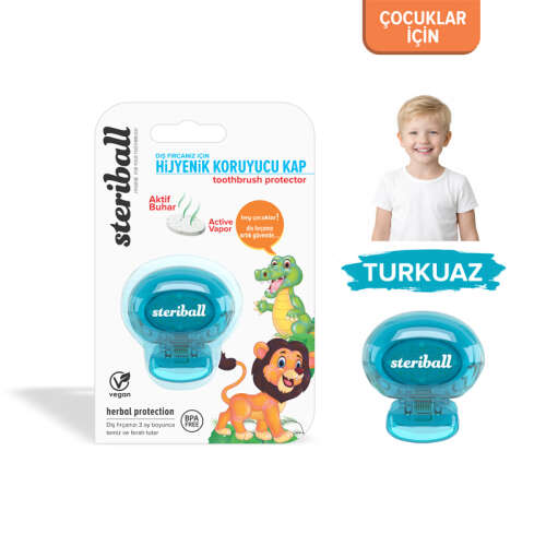 Steriball Hijyenik Diş Fırçası Koruma Kabı - Aslan - Steriball