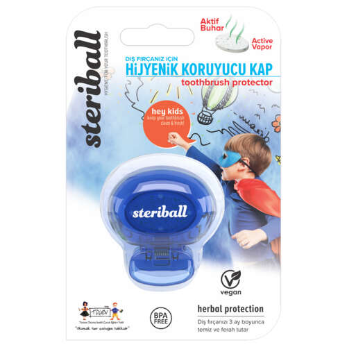 Steriball Hijyenik Diş Fırçası Koruma Kabı - Erkek - 3