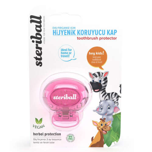 Steriball Hijyenik Diş Fırçası Koruma Kabı - Zebra - 1