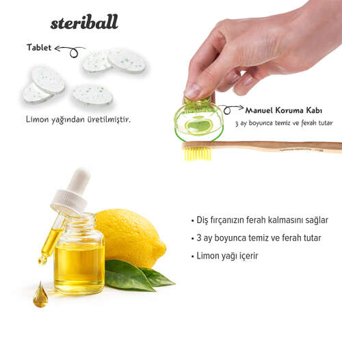 Steriball Kids Diş Fırçası Koruyucu Kap Kırmızı - 3