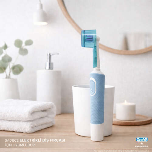 Steriball Pilli veya Şarjlı Diş Fırçaları İçin Hijyenik Diş Fırçası Kabı - Mavi - 3