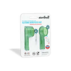 Steriball Pilli veya Şarjlı Diş Fırçaları İçin Hijyenik Diş Fırçası Kabı - Yeşil - 1