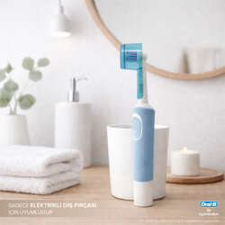 Steriball Pilli veya Şarjlı Diş Fırçaları İçin Hijyenik Diş Fırçası Kabı - Yeşil ve Mavi - 3