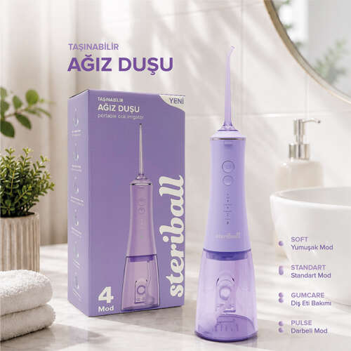 Steriball Taşınabilir Ağız Duşu - Lila - 5