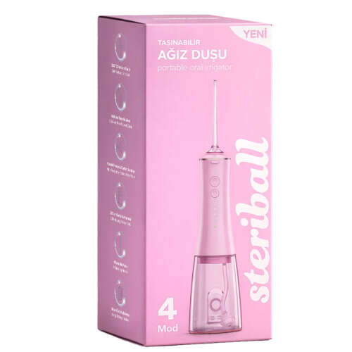Steriball Taşınabilir Ağız Duşu - Pembe - Steriball