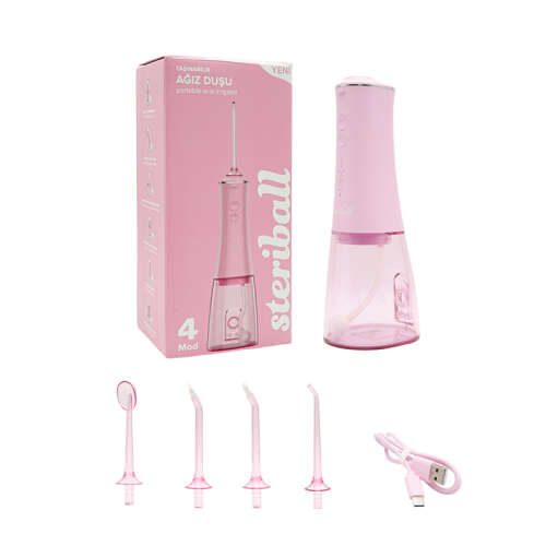 Steriball Taşınabilir Ağız Duşu - Pembe - 2