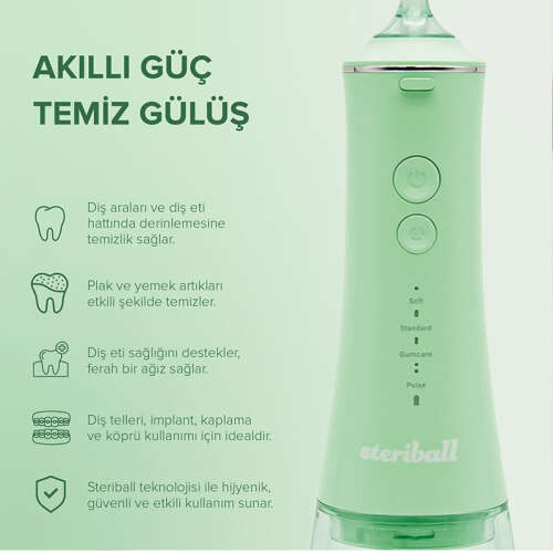 Steriball Taşınabilir Ağız Duşu - Yeşil - 5
