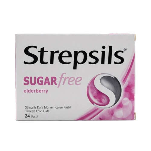 Strepsils Kara Mürver İçeren Pasil 24 Pastil - Strepsils Herbal