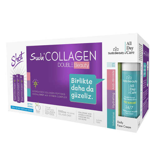 Suda Collagen Double Beauty Plum Şeftali Aromalı 40 ml x 30 Adet - Suda Collagen