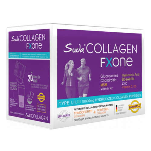 Suda Collagen Fxone Aromasız Takviye Edici Gıda 30 x 12 gr - Suda Collagen