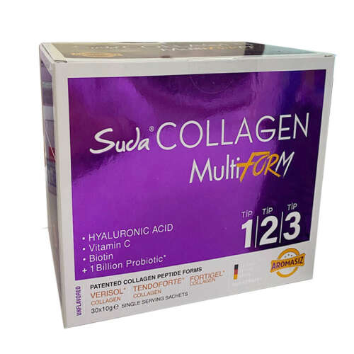 Suda Collagen MultiForm Aromasız 30 x 10 gr - Suda Collagen