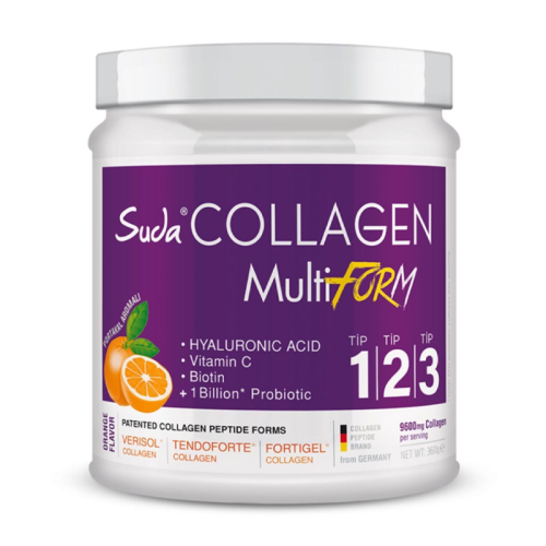 Suda Collagen MultiForm Portakal Aromalı Takviye Edici Gıda 360 gr - Suda Collagen