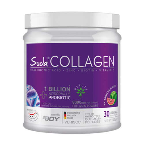 Suda Collagen + Probiyotik Karpuz Aromalı Takviye Edici Gıda 300 g - Suda Collagen
