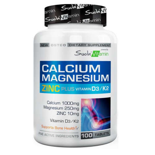 Suda Vitamin Calcium Magnesium Zinc Plus 100 Tablet - Suda Vitamin