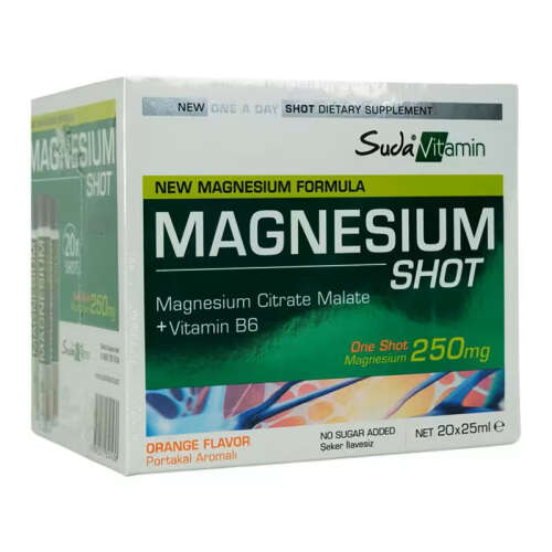 Suda Vitamin Magnesium Shot Portakal Aromalı 20 x 25ml - 2