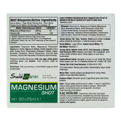 Suda Vitamin Magnesium Shot Portakal Aromalı 20 x 25ml - 3