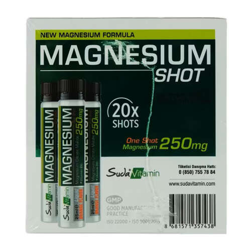 Suda Vitamin Magnesium Shot Portakal Aromalı 20 x 25ml - 4