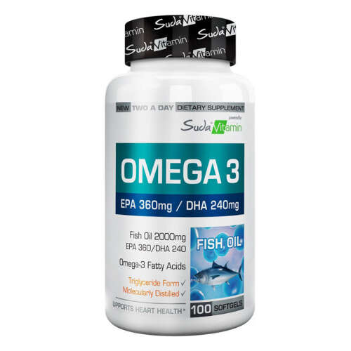 Suda Vitamin Omega 3 2000 mg 100 Yumuşak Jel Kapsül - Suda Vitamin