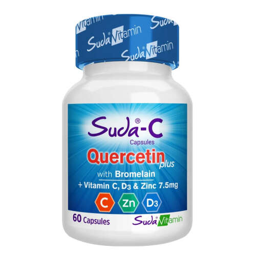 Suda Vitamin Suda-C Quercetin Plus Takviye Edici Gıda 30 Kapsül - Suda Vitamin