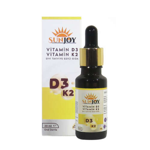 Sunjoy D3K2 Vitamin Sıvı Takviye Edici Gıda 20 ml - Güney Farma İlaç