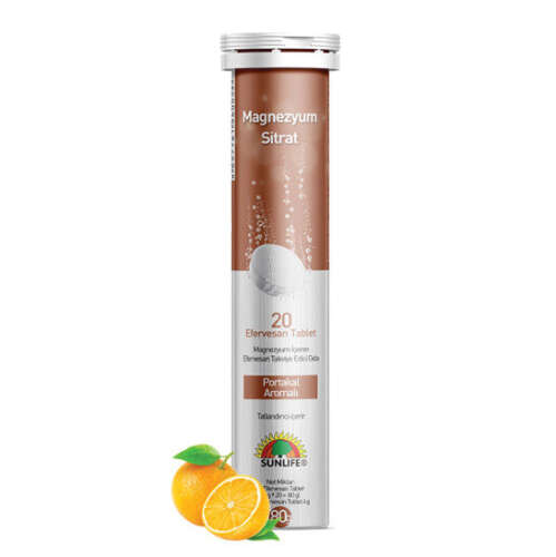 Sunlife Magnezyum Sitrat Efervesan 20 Tablet - 1
