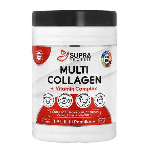 Supra Protein Multi Collagen Vitamin Complex Toz Form 310 gr - Supra Protein
