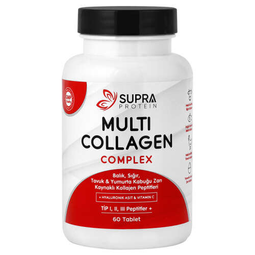 Supra Protein Multi Kolajen Complex Takviye Edici Gıda 60 Tablet - Supra Protein