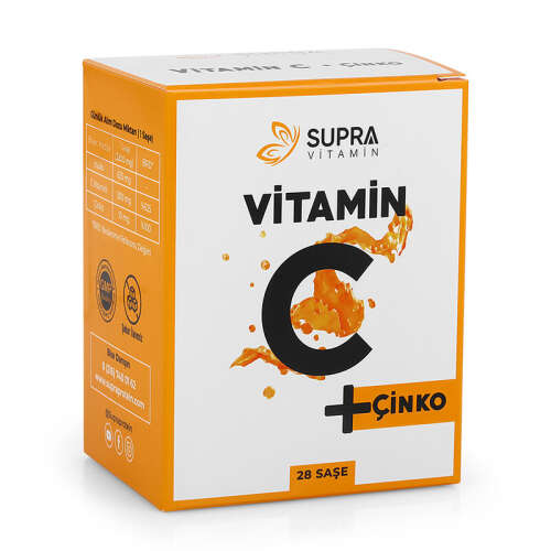 Supra Protein Vitamin C + Çinko Takviye Edici Gıda 28 Saşe - Supra Protein