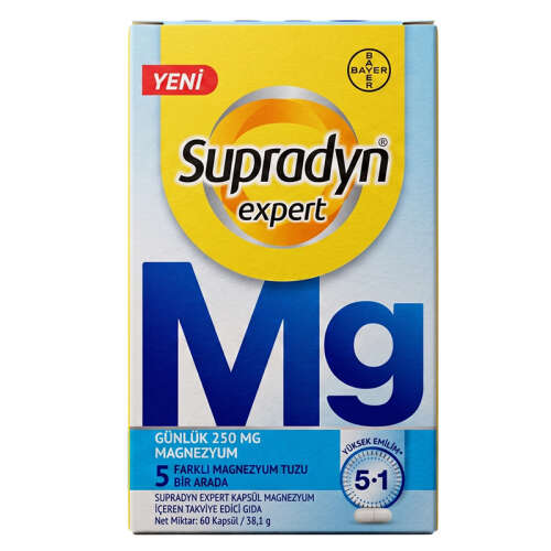 Supradyn Expert Kapsül Magnezyum İçeren Takviye Edici Gıda 60 Kapsül - Supradyn