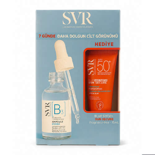 SVR B3 Ampoule Hydra Serum 30 ml + SVR Sun Secure Blur SPF50+ 15 ml HEDİYE - SVR