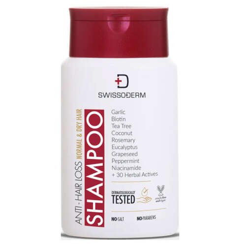 Swissoderm Saç Dökülmesine Karşı Şampuan 300 ml - Normal Kuru Saç Tipi - Swissoderm