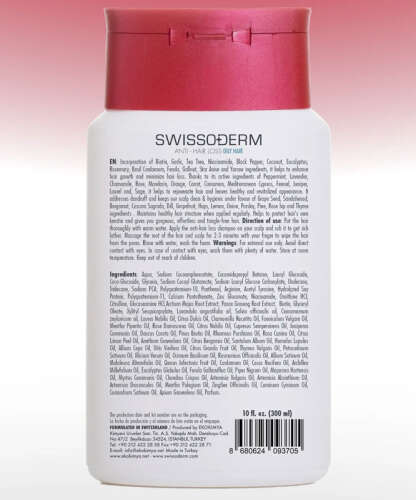 Swissoderm Saç Dökülmesine Karşı Şampuan 300 ml - Yağlı Saç Tipi - 3