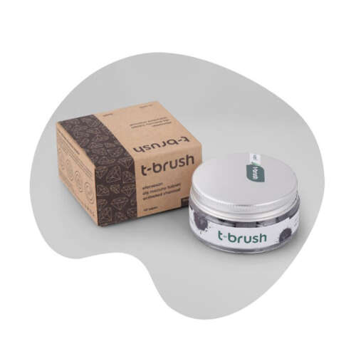 T-Brush Activated Charcoal Florürsüz Diş Macunu 90 Tablet - T-Brush