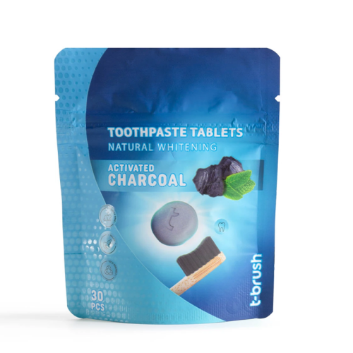 T-Brush Aktif Kömür Beyazlatıcı Diş Macunu Tableti 30 Tablet - T-Brush