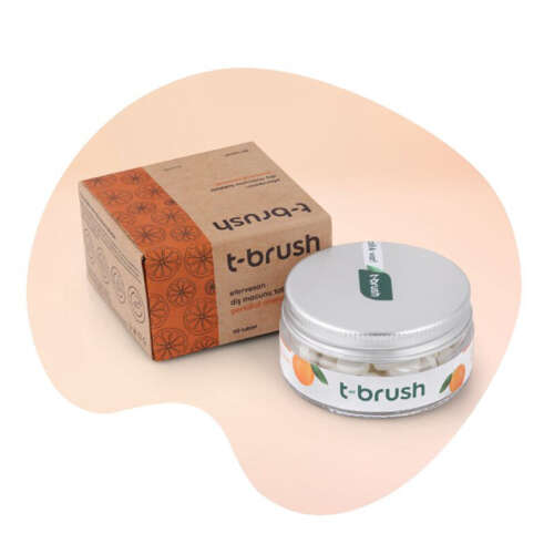 T-Brush Portakal Aromalı Florürlü Diş Macunu 90 Tablet - T-Brush