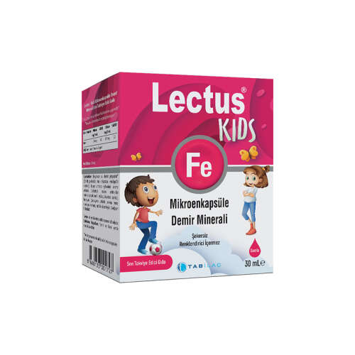 Tab İlaç Lectus Kids Fe Demir Minerali Sıvı Takviye Edici Gıda 30 ml - TAB İlaç Sanayi A.Ş