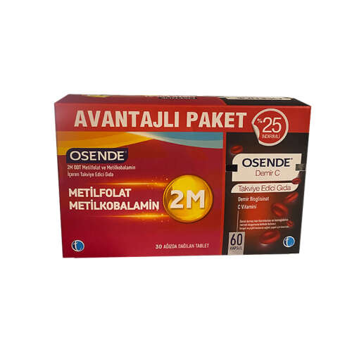 Tab İlaç Osende Demir C İçeren Takviye Edici Gıda Avantajlı Paket - 1
