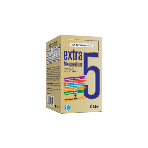 TAB İlaç Sanayi A.Ş Extra Magnesium 60 Tablet - TAB İlaç Sanayi A.Ş