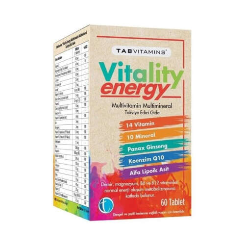 Tab Vitamins Vitality Energy Multivitamin 60 Tablet - 1