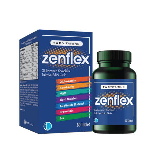 Tab Vitamins Zenflex Takviye Edici Gıda 60 Tablet - TAB İlaç Sanayi A.Ş