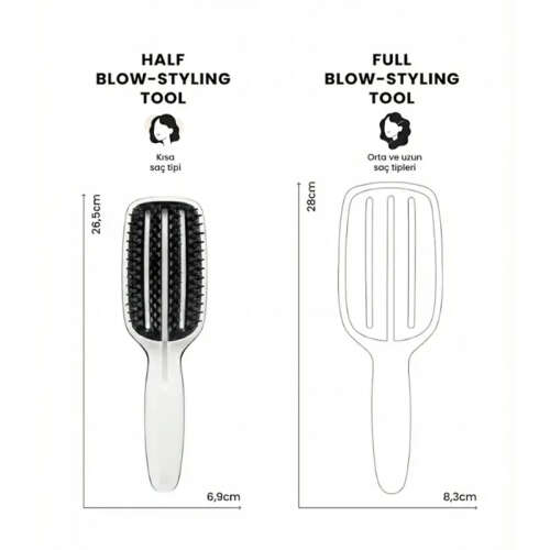 Tangle Teezer Blow Styling - Paddle Small - Blue-Cream - 4